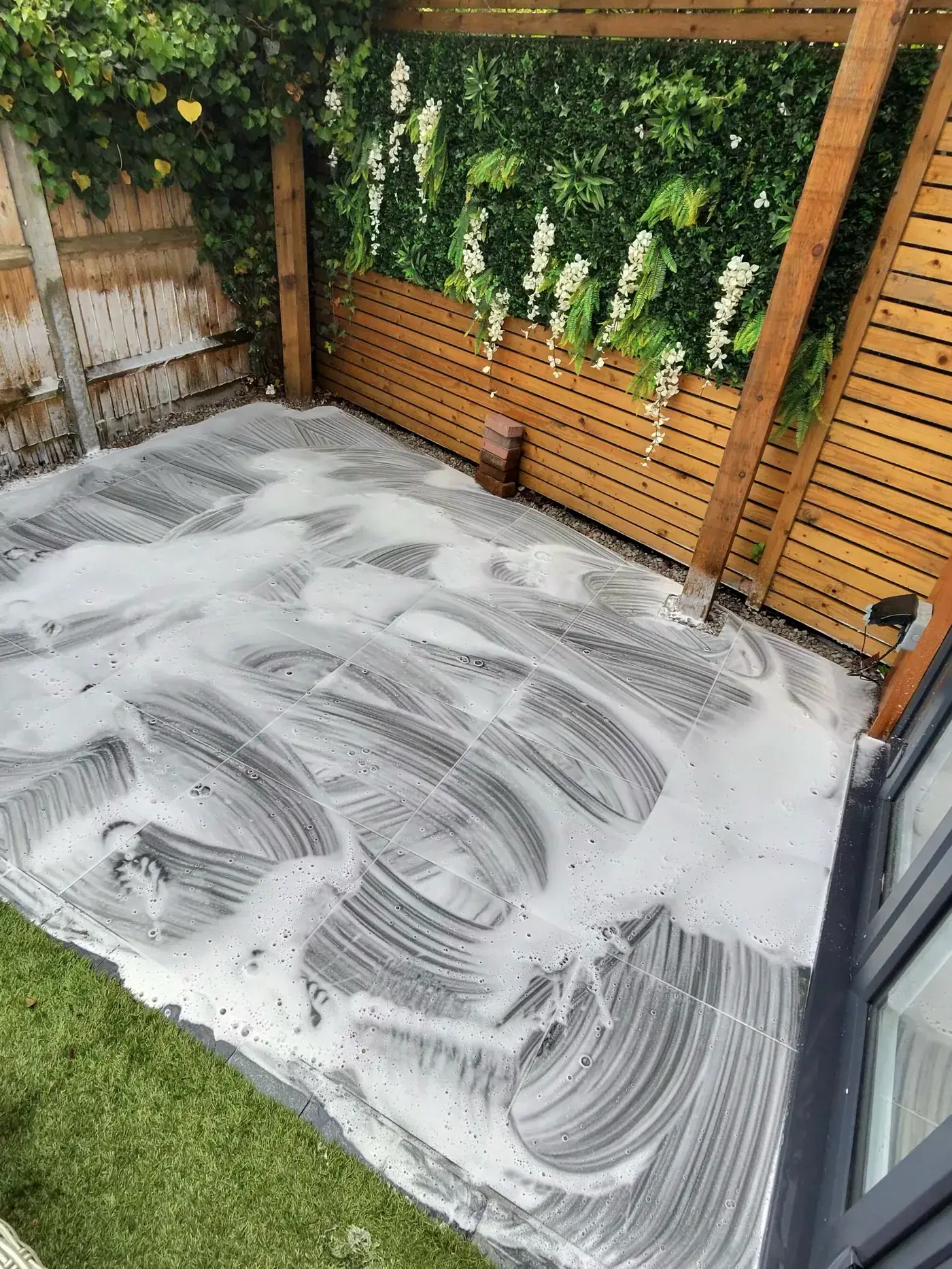 Soft washing a property in Wokingham — PowerJ Exterior Cleaning low-pressure treatment